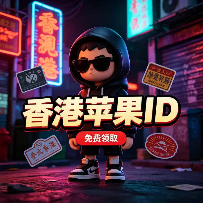 美区id账号与美国 App Store 使用指南，高对比紫金色数字服务视觉